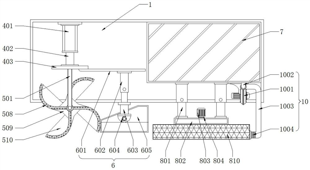 Water channel cleaning device with good dredging effect for irrigation and water conservancy engineering