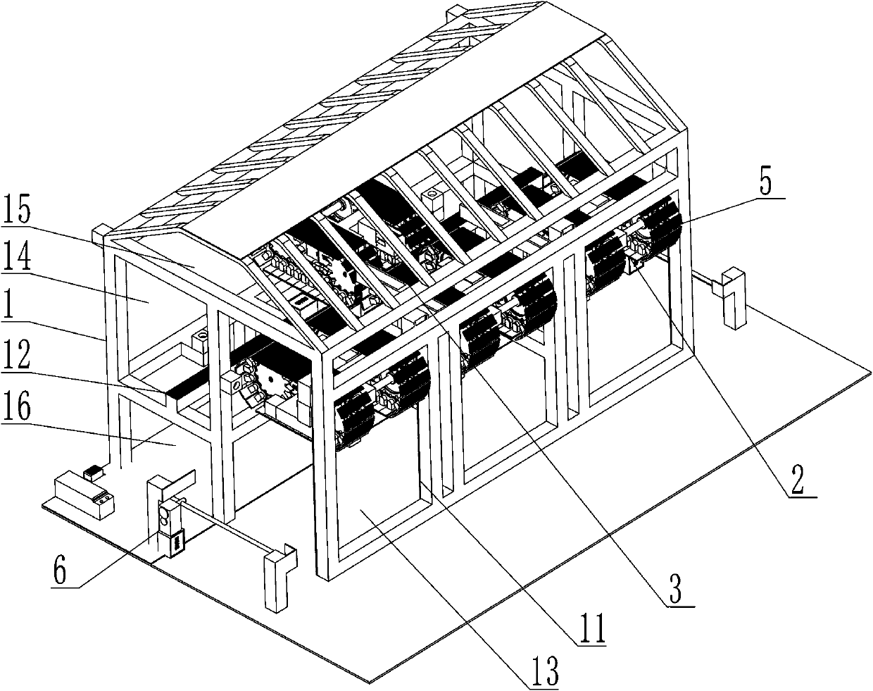 Fully automatic three-dimensional garage