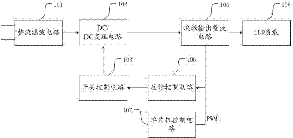 Driving power supply control circuit