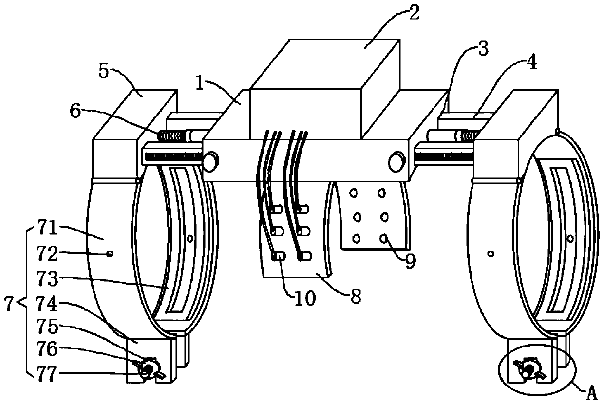 Temperature detection fixer for high-voltage power cable intermediate interface