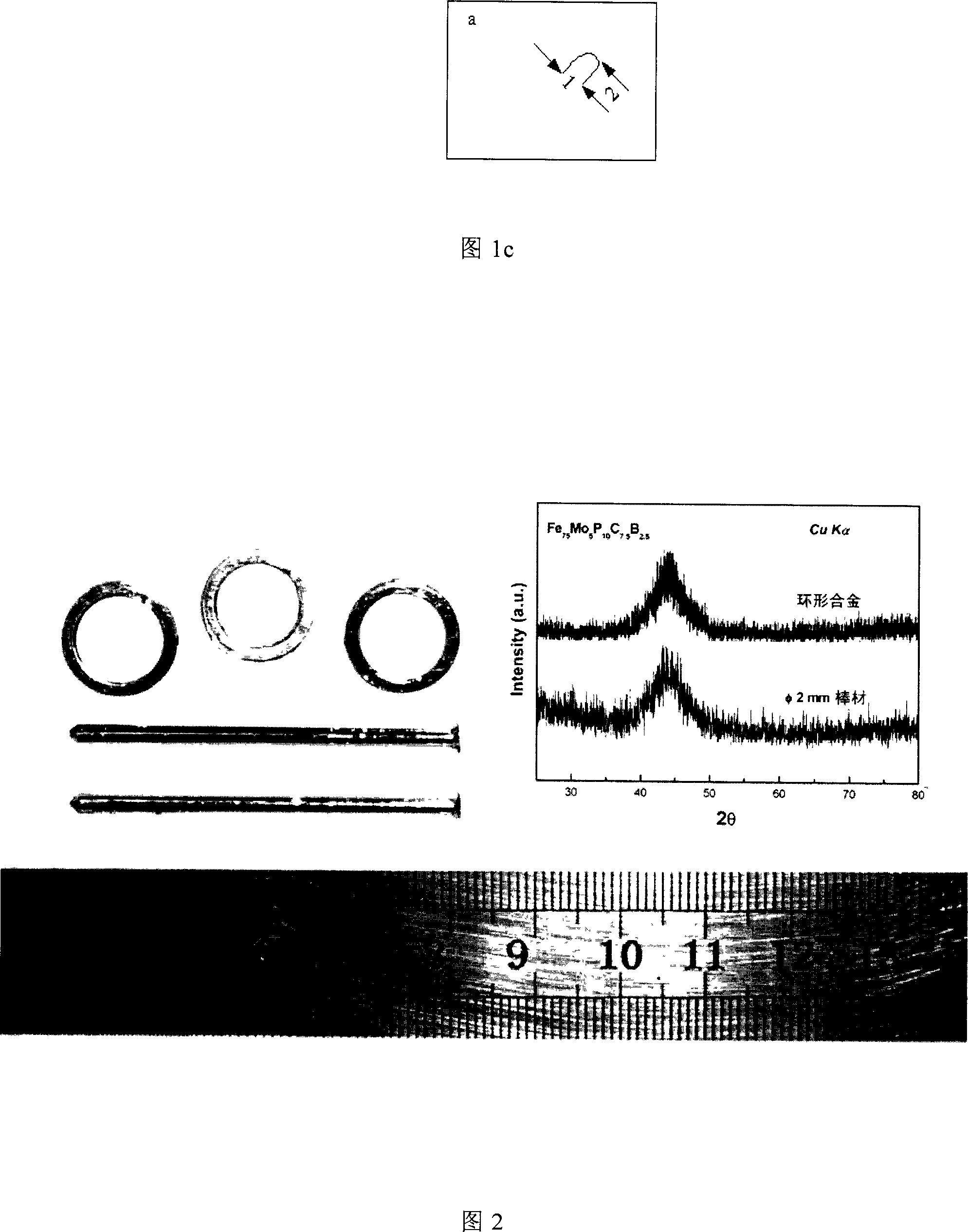 Preparing method of block amorphous ring type magnetic core