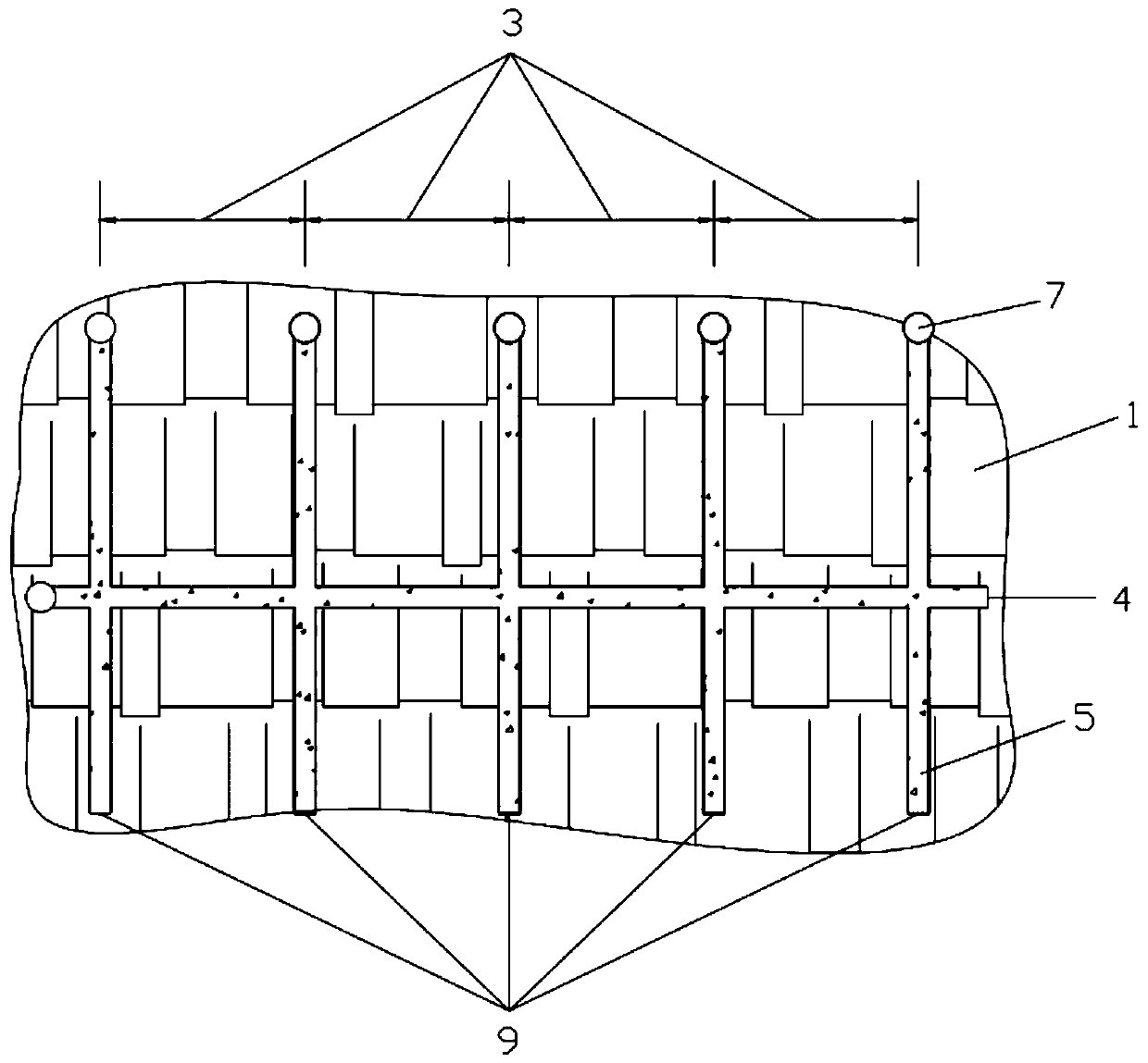 Coal bed methane gas ground treatment method