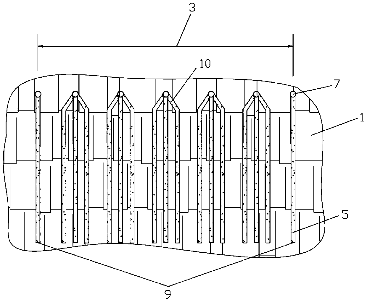 Coal bed methane gas ground treatment method