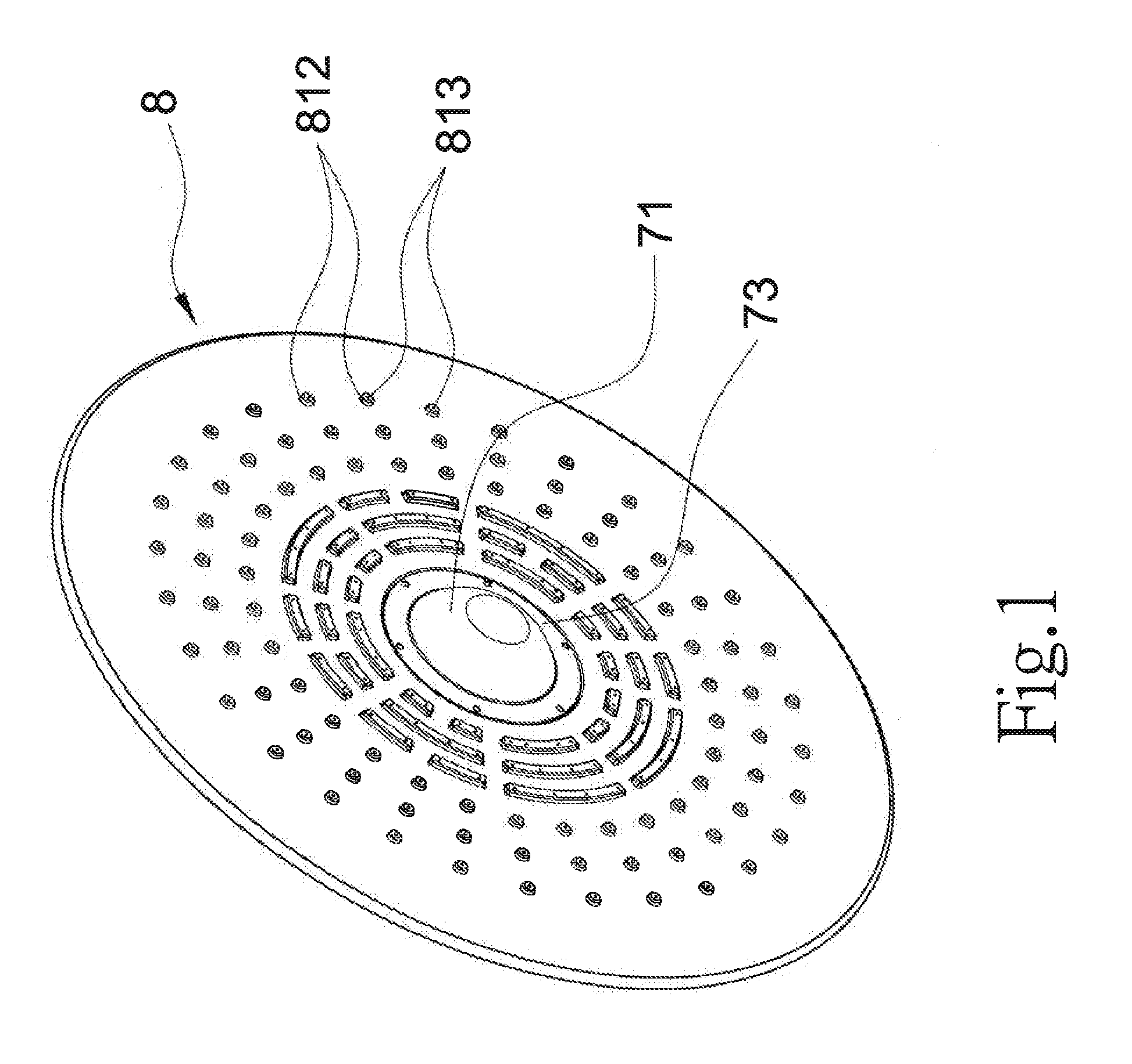 Self-generating lighting shower head