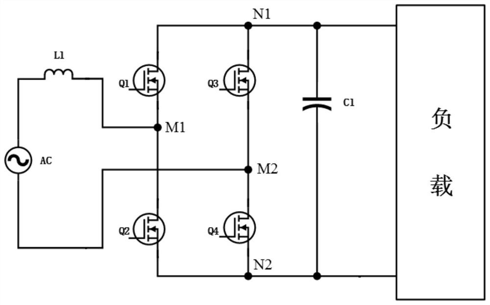 Totem pole power factor correction circuit, control method, device and equipment