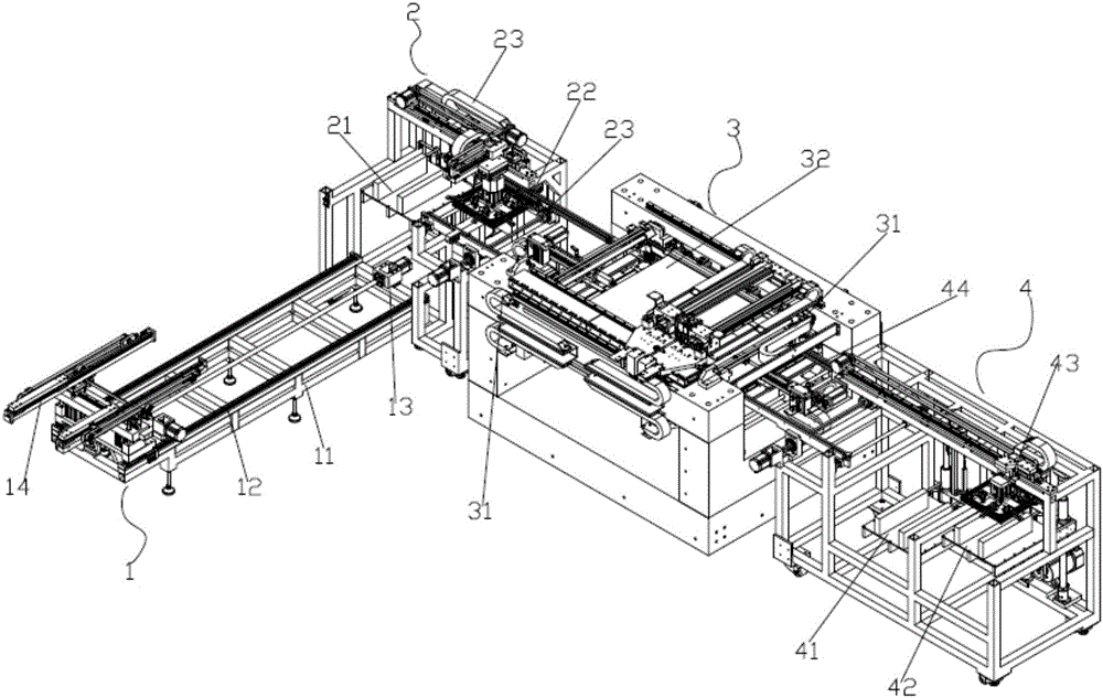 Planar flying probe tester and PCB transmission method