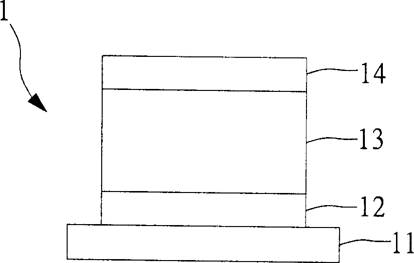 Cathode structure for inversion type organic luminous assembly