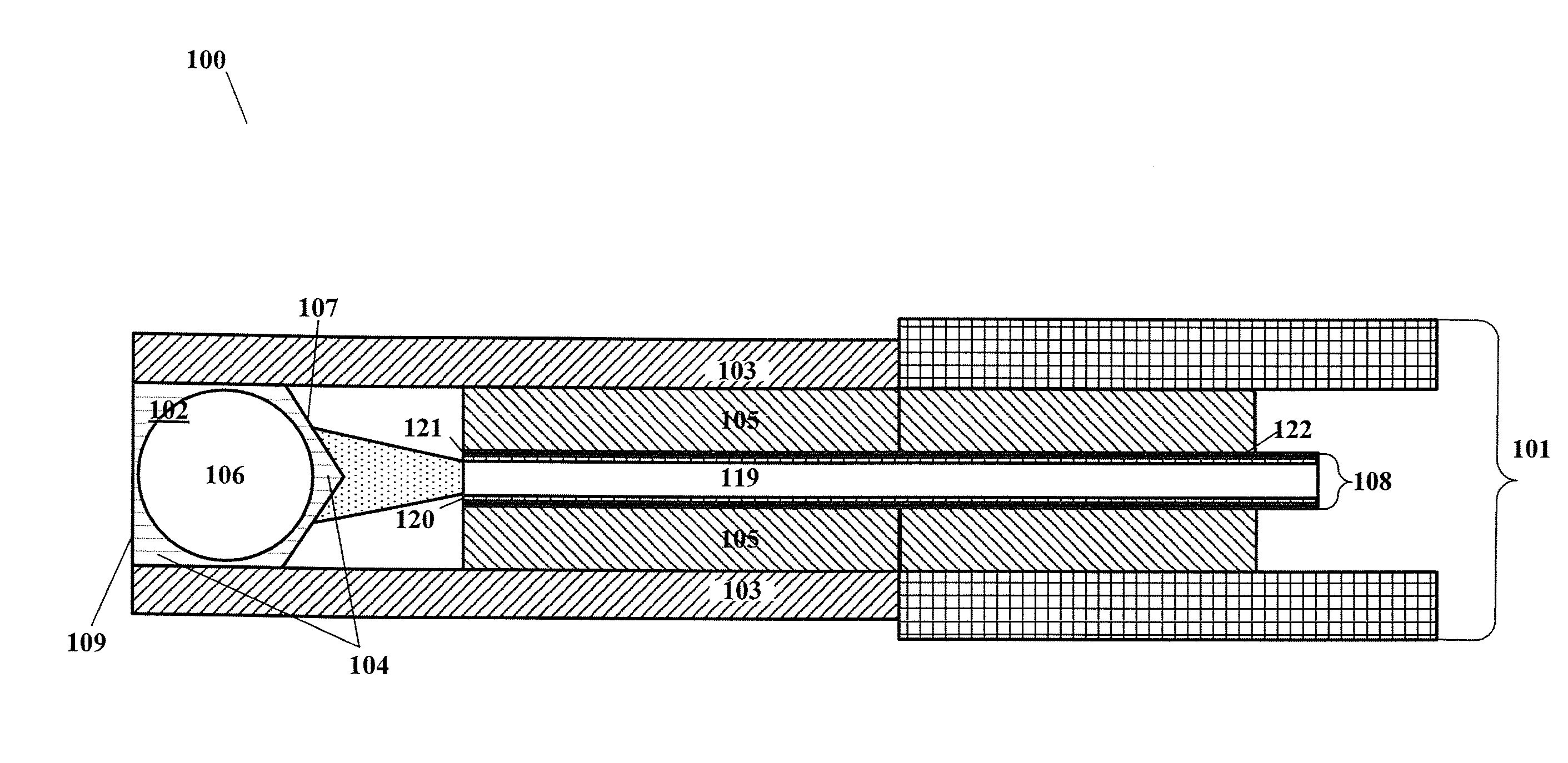 Multi-spot laser probe with micro-structured distal surface