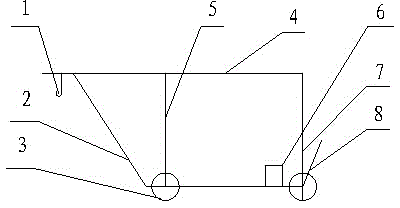 Simple trolley used for hoisting rolling line heat preservation roller and application method of simple trolley