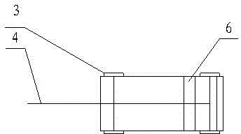 Simple trolley used for hoisting rolling line heat preservation roller and application method of simple trolley