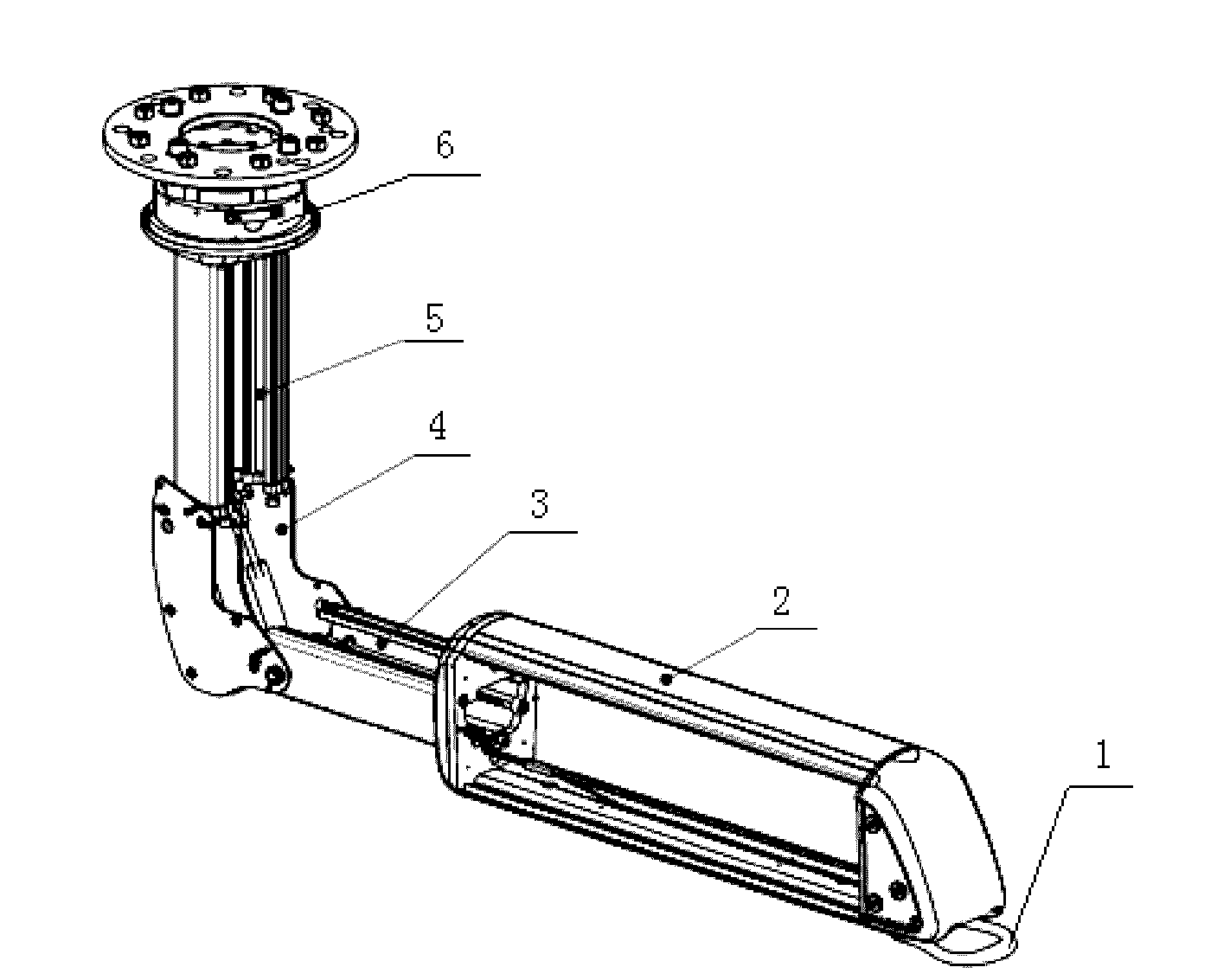 Medical supply unit having an elbow joint part