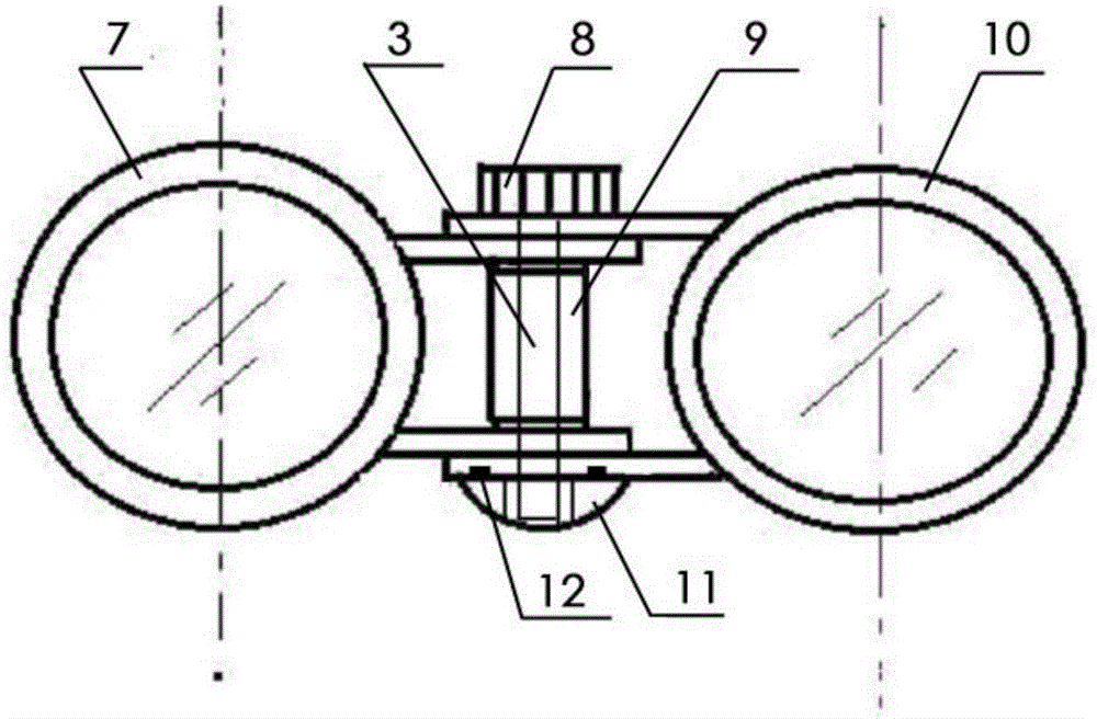 Cross stereo image viewing device