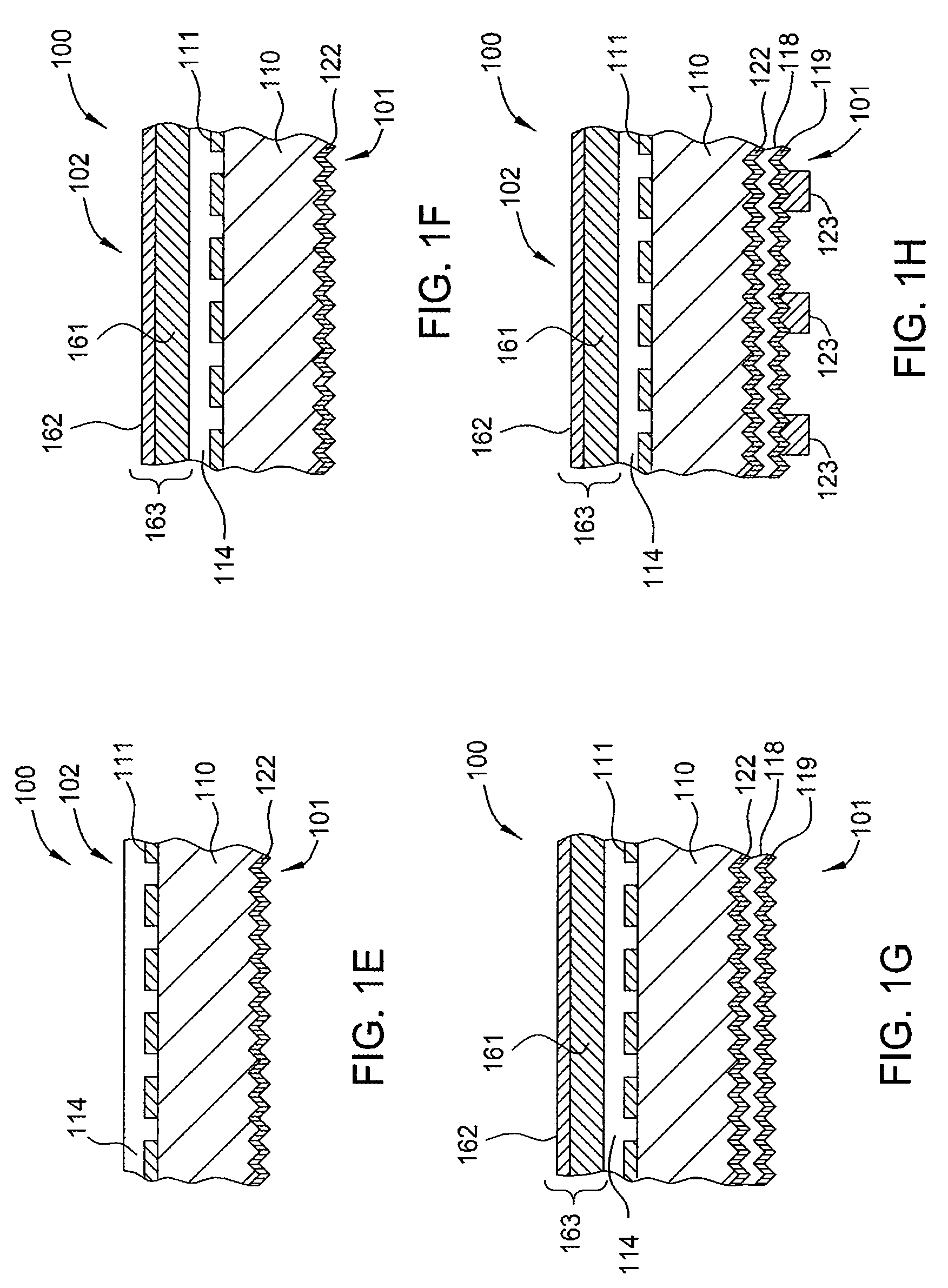 Hybrid heterojunction solar cell fabrication using a metal layer mask