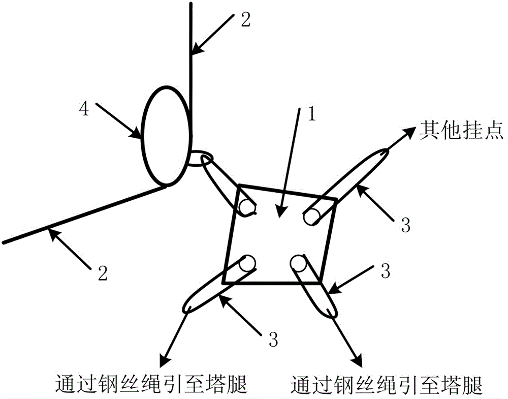 A multi-directional connecting plate for pole-holding towers in mountainous areas