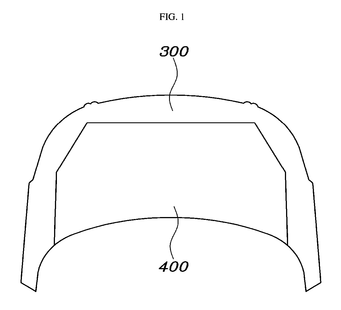 Hood panel for vehicle