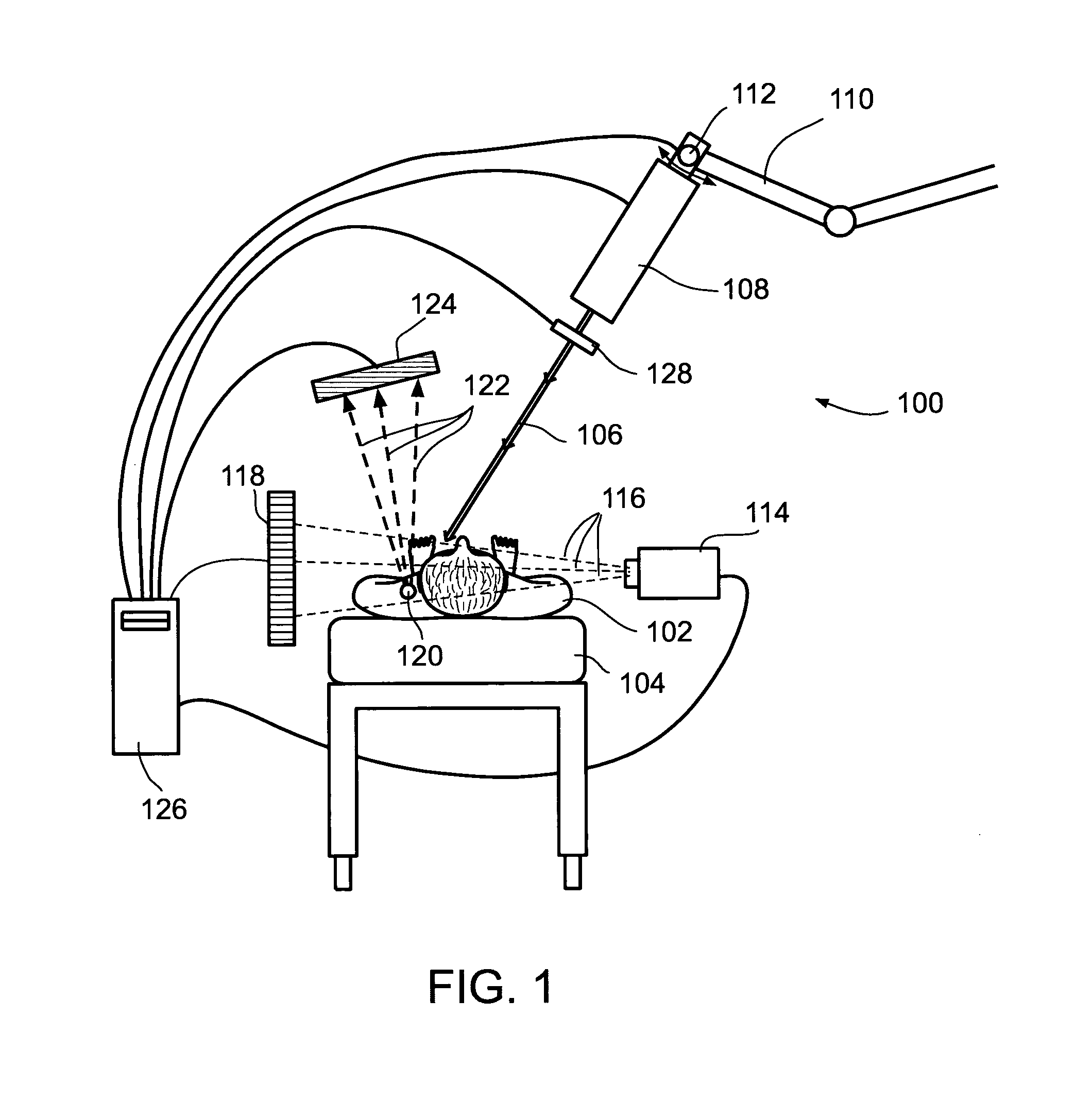 Detecting photons in the presence of a pulsed radiation beam