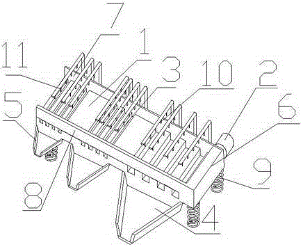 Water-spraying type blueberry screening machine