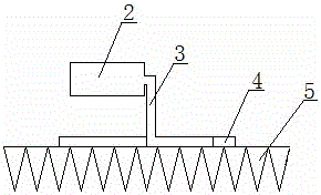 Mortar spreader for laying floor tiles