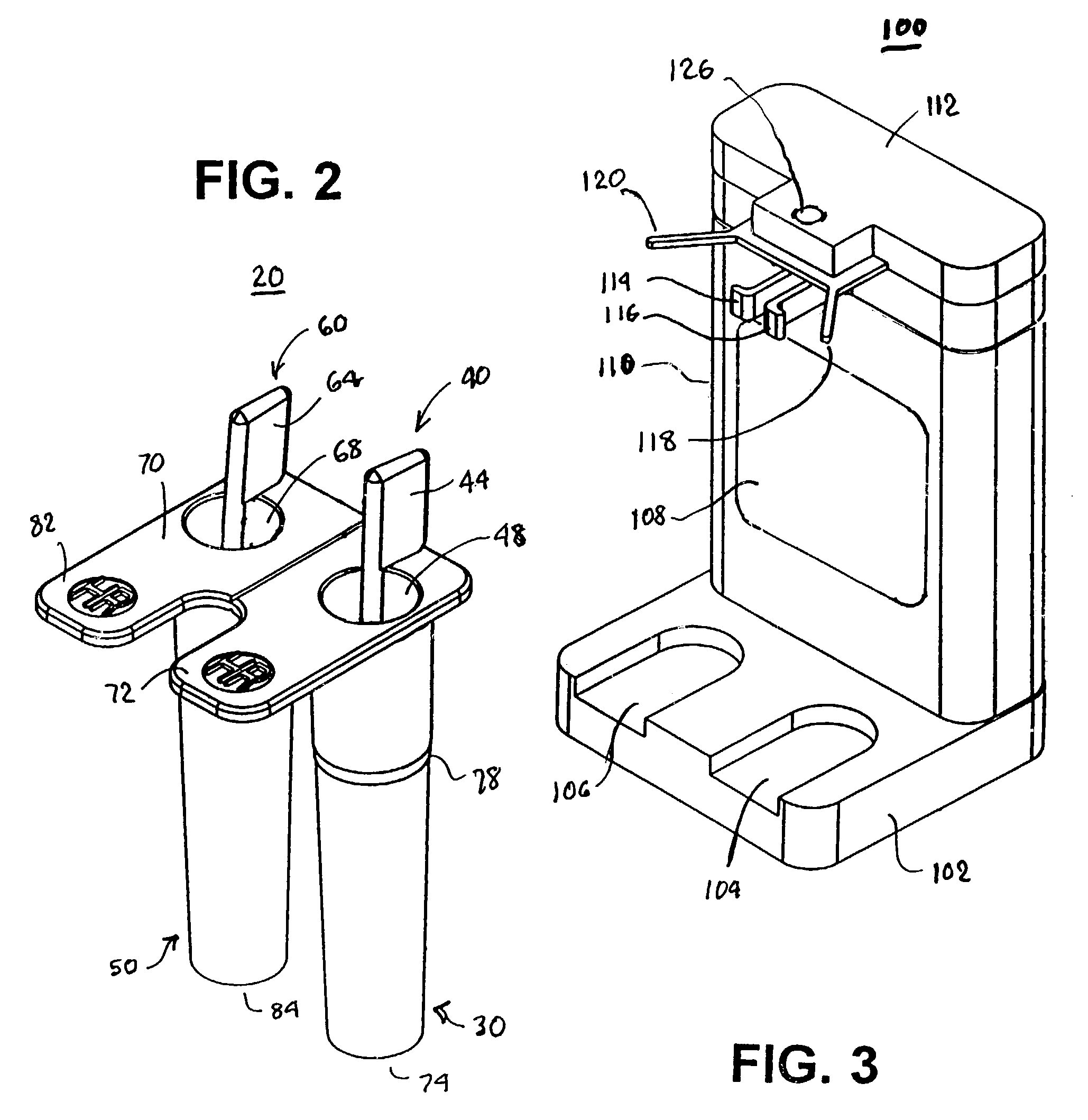 Test cartridge holder for blood samples