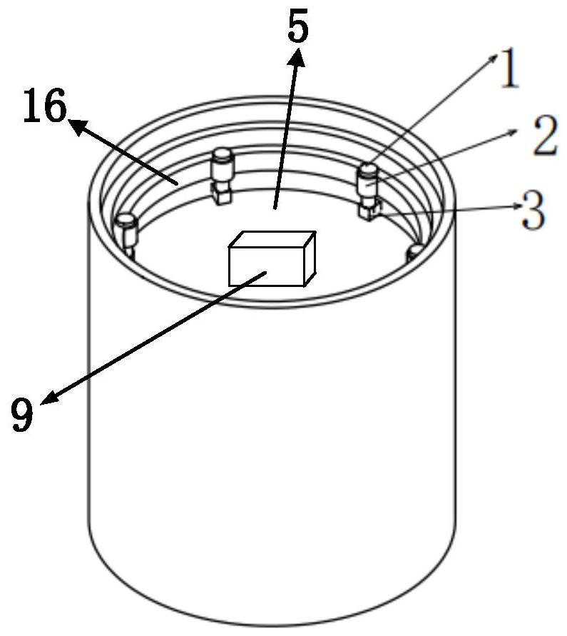 Anti-theft alarm device of inspection well cover