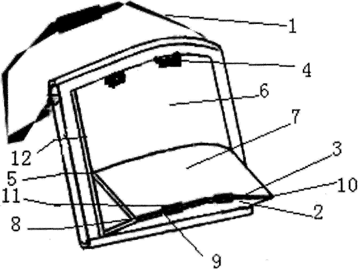 Tablet computer bracket bag