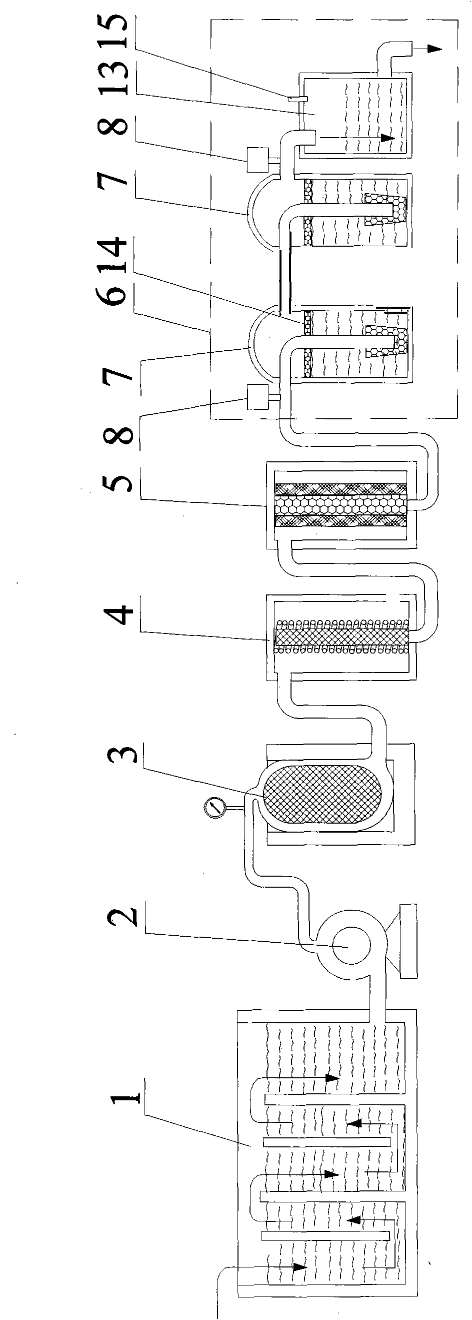 Precious metal contained waste liquid recovery processing unit