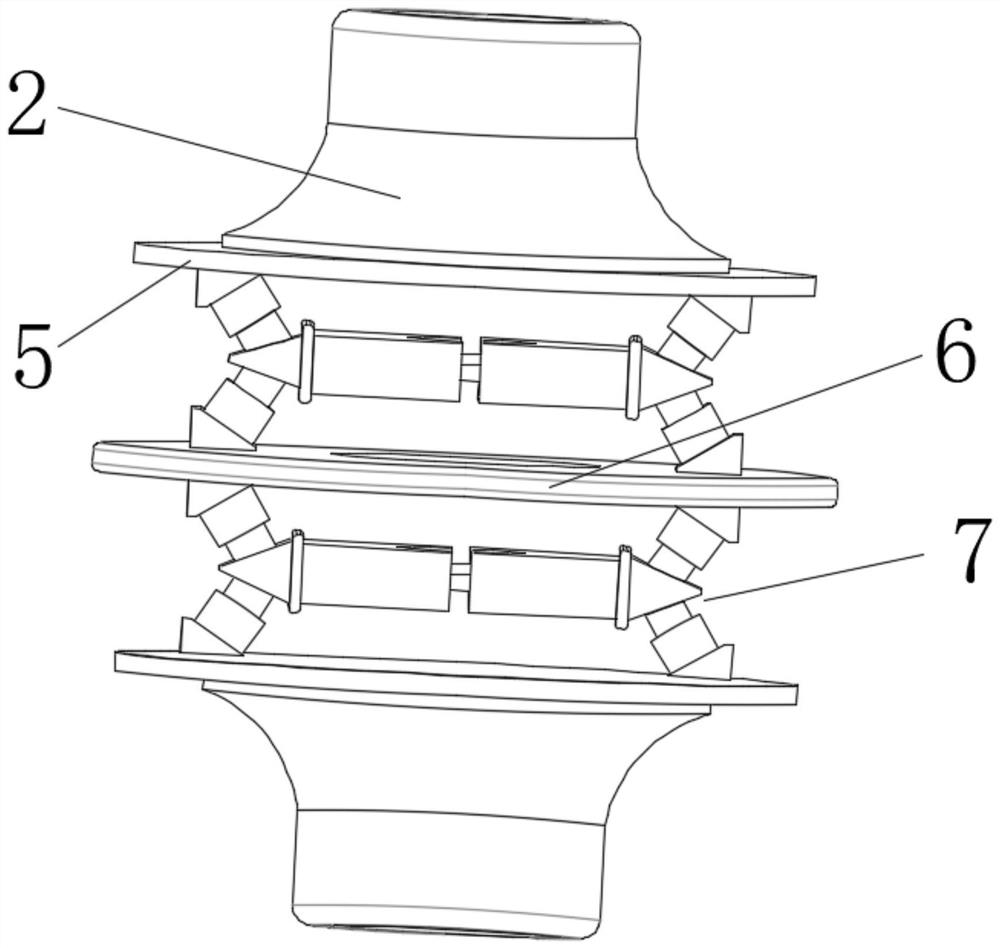 Torsional vibration isolator for ship propulsion shafting