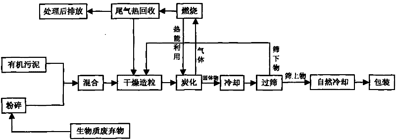 Sludge carbon fertilizer and production method thereof