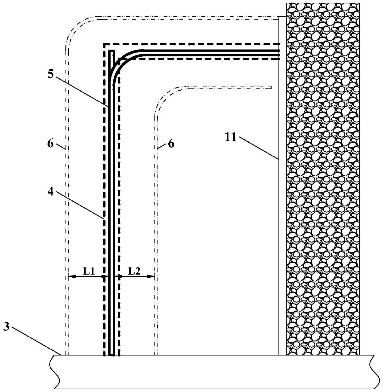 High-efficiency drainage of coal roadway strip gas and regional outburst elimination method by segmental fracturing with long boreholes along the floor