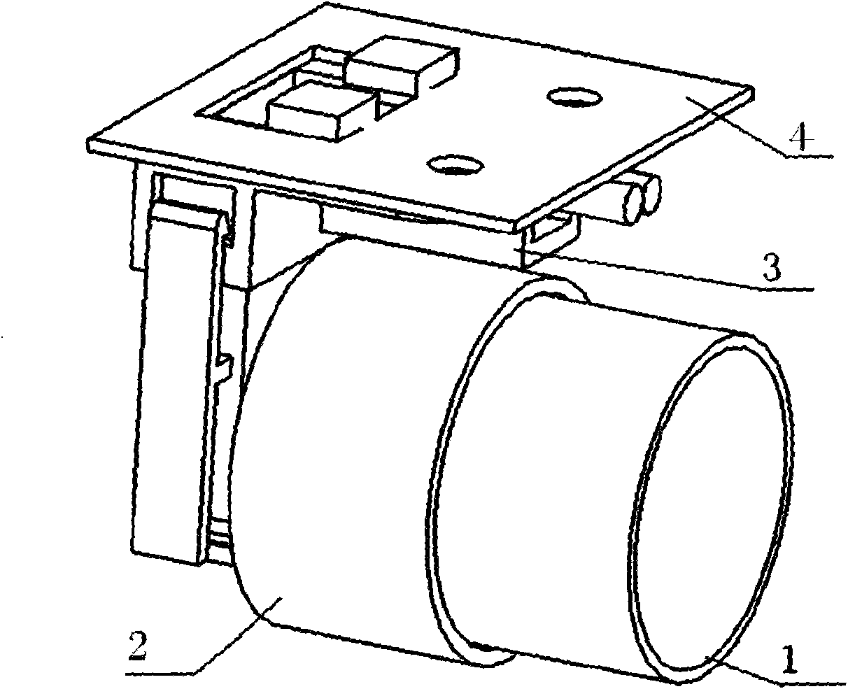 Spilt combined type support for straight tube fluorescent lamp