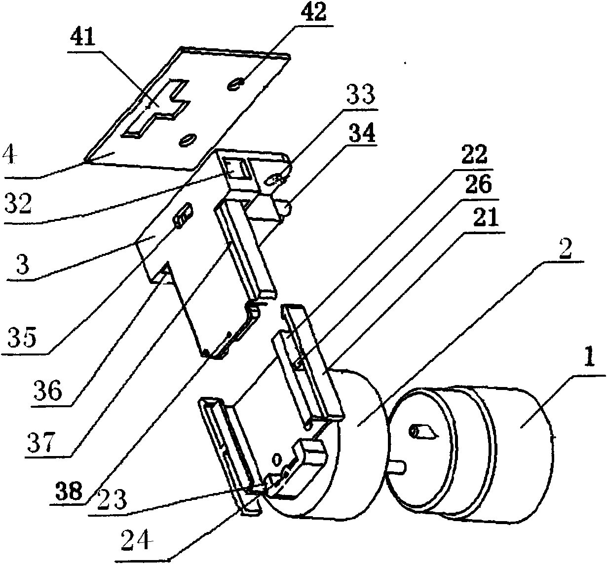 Spilt combined type support for straight tube fluorescent lamp