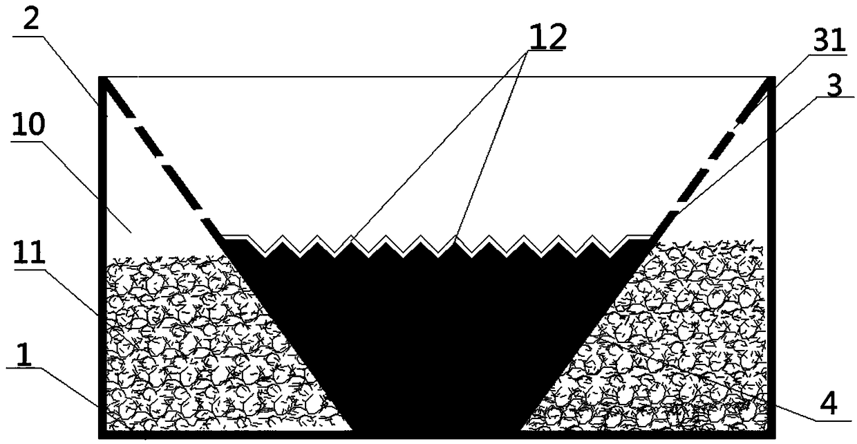 A staged hard ecological drainage channel for farmland