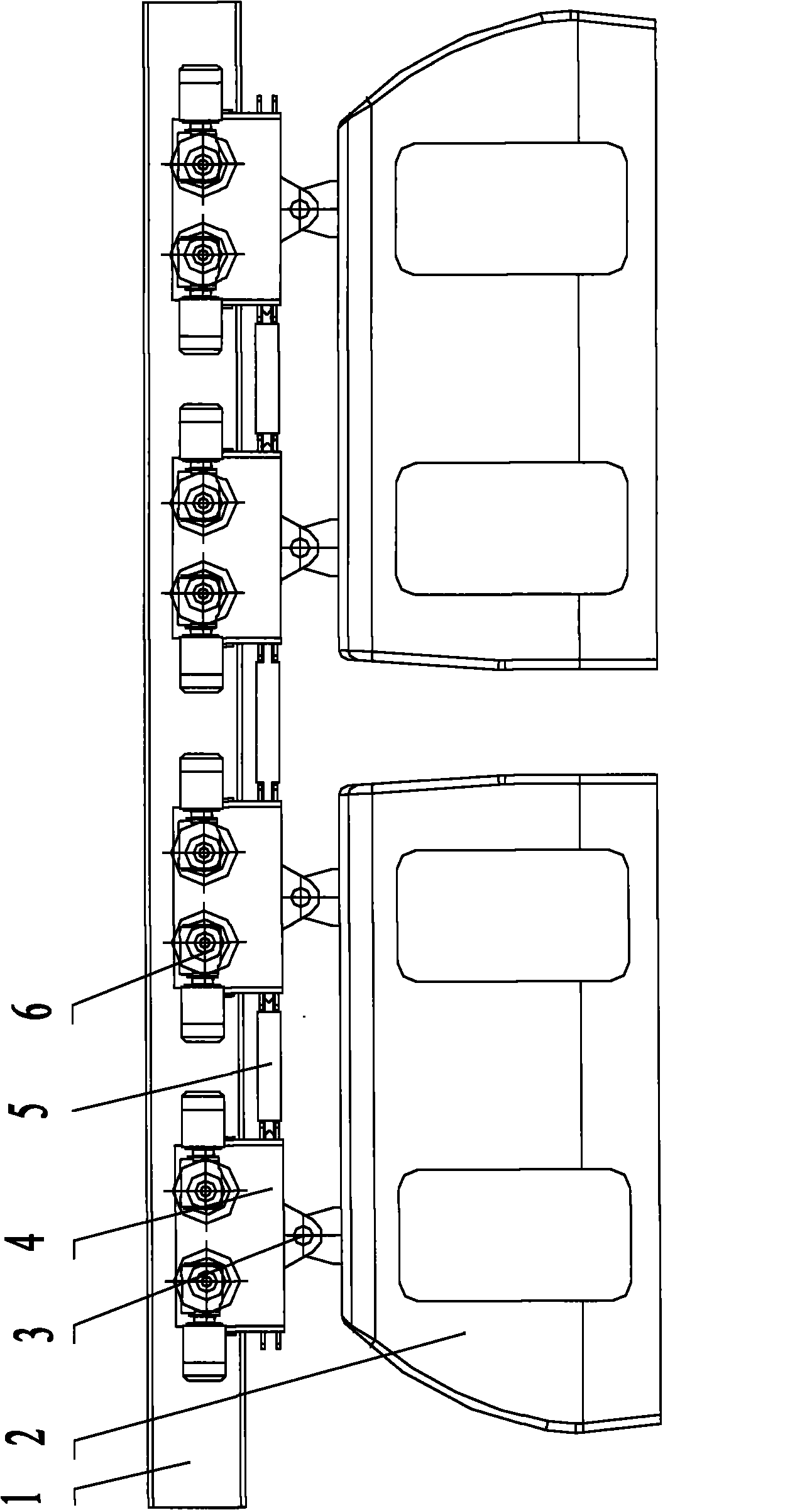 Suspension type monorail traffic system