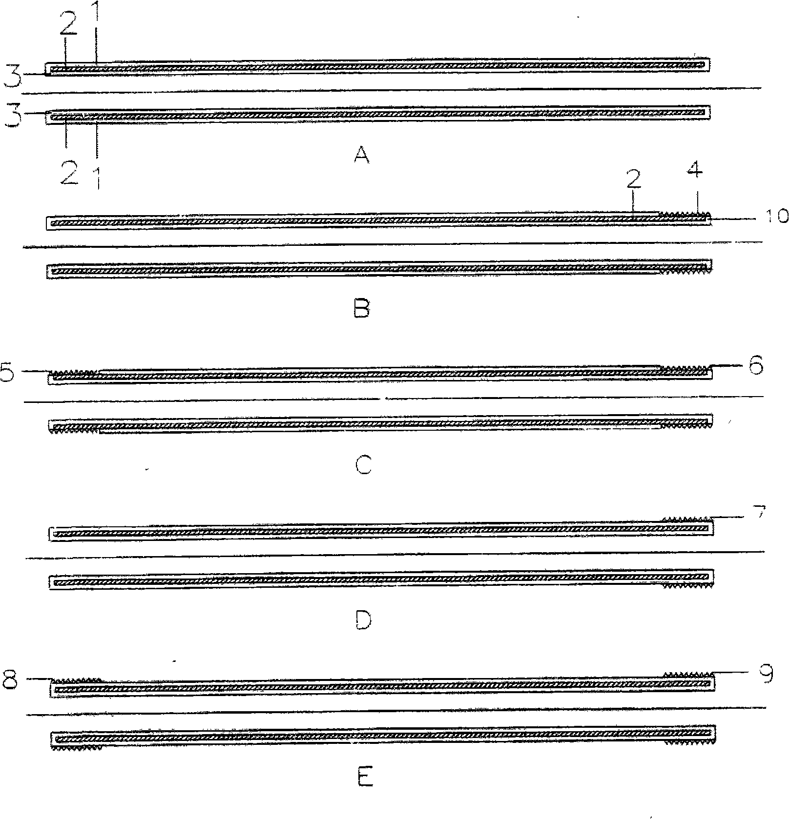 Multilayered structure and multifunction pipeline and connecting device