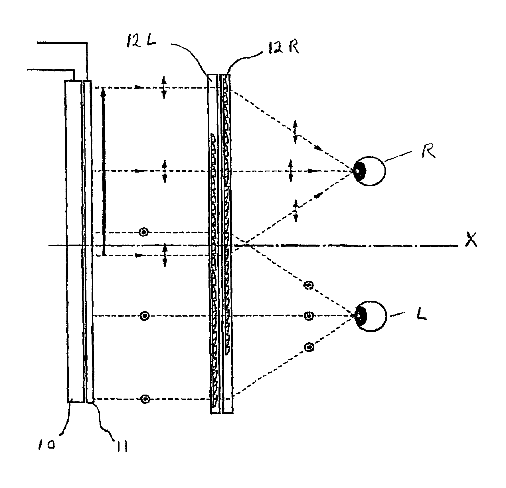 3-D display device