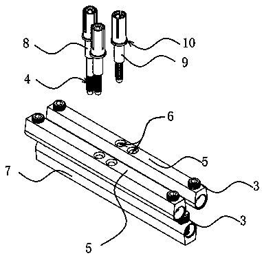 Knurling press-in special-shaped terminal hole connector