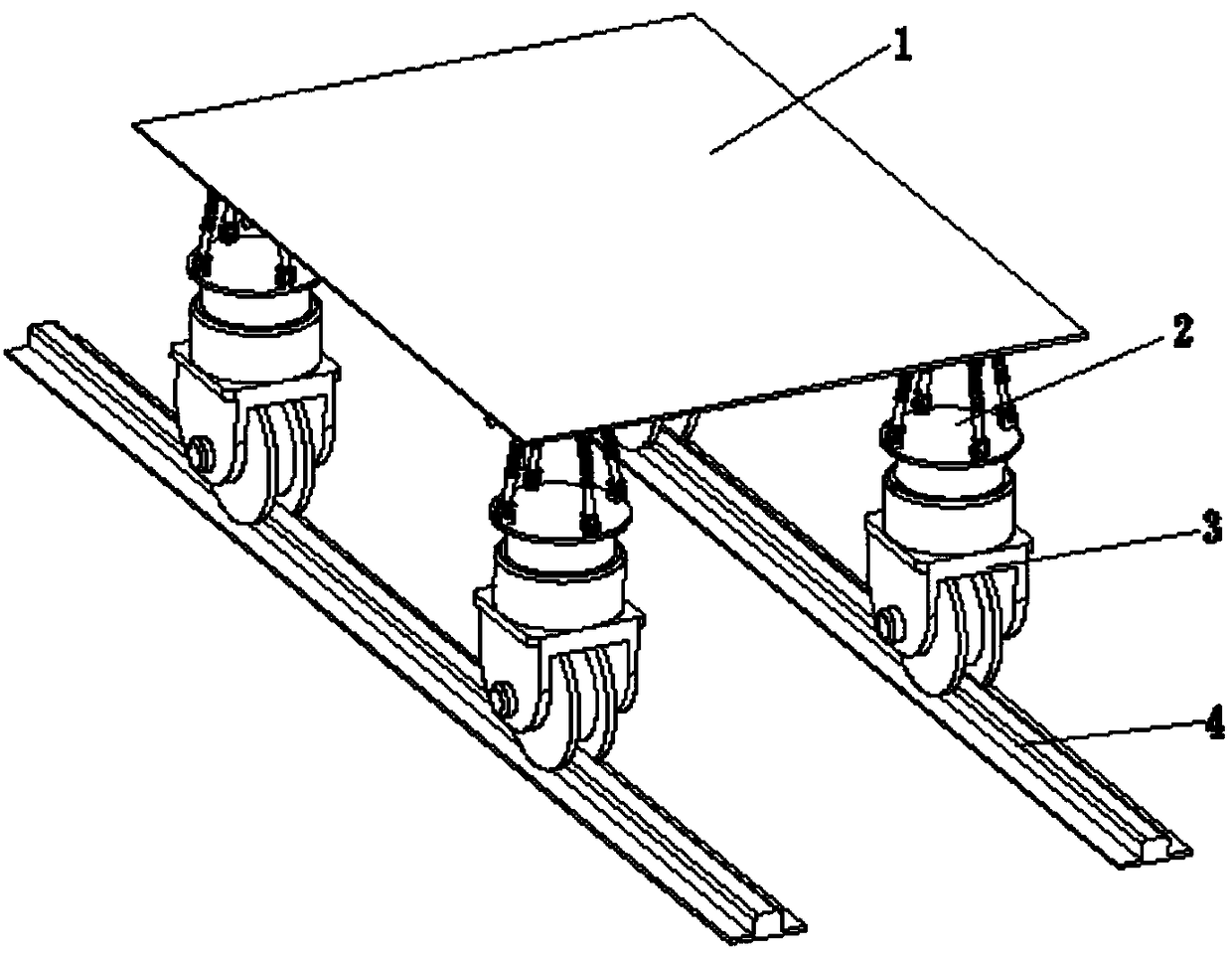 A construction and handling industrial robot based on redundant four degrees of freedom