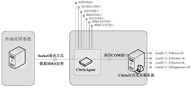 Method, proxy server and system for remote operation application publishing