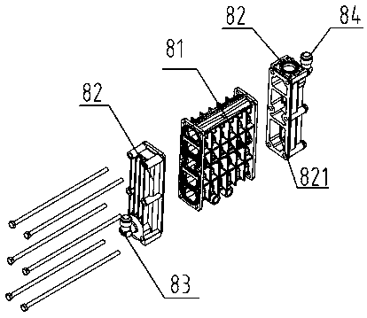 Intercooler and oil-free piston compressor comprising same