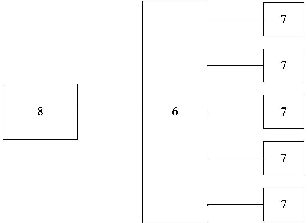 Single-phase and four-meter-position electric energy metering box