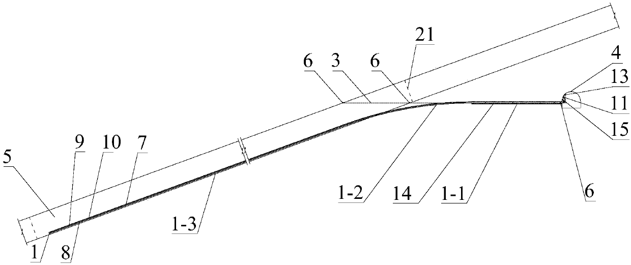 Stripe type coal underground gasification system and production method