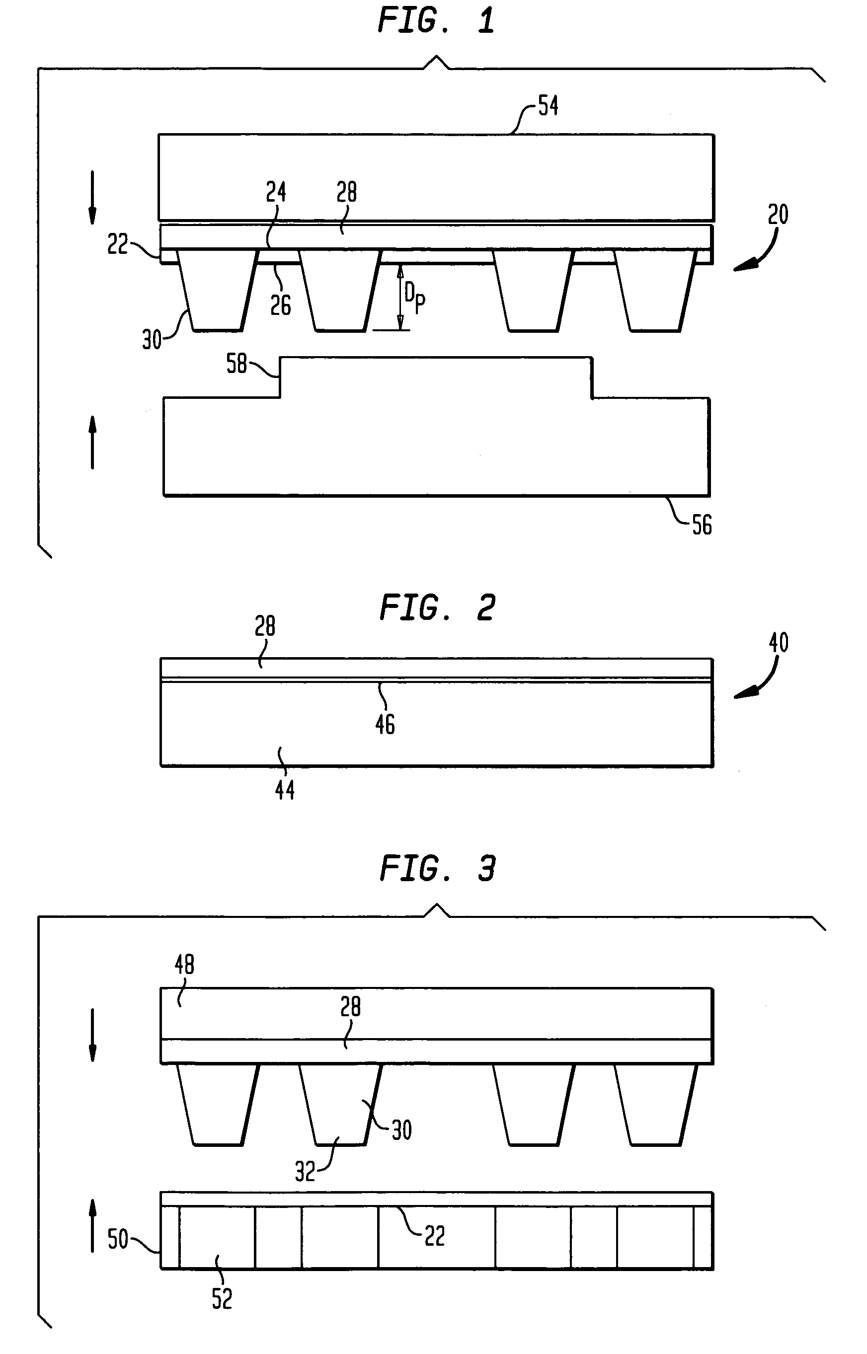 Formation of circuitry with modification of feature height