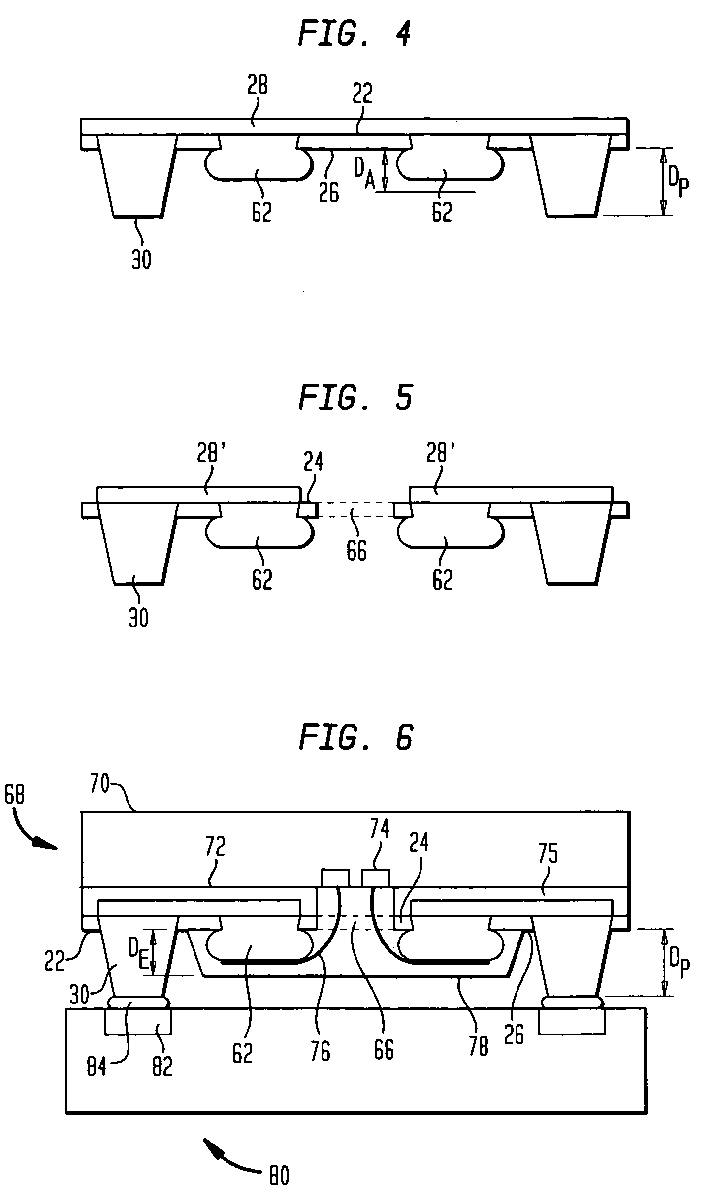 Formation of circuitry with modification of feature height