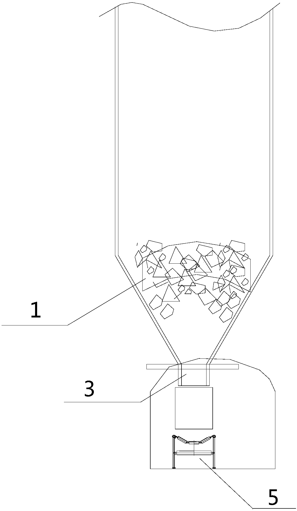 Anti-blockage coal bin structure