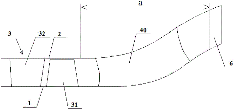 The air flow channel structure of the engine and the turbofan engine