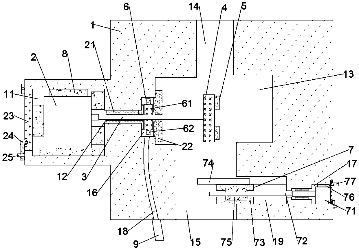 An automobile water pump structure and its production process