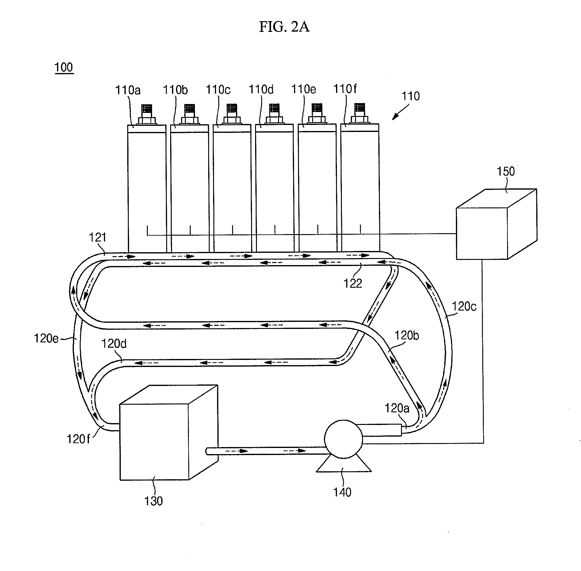 Battery pack and cooling system for a battery pack