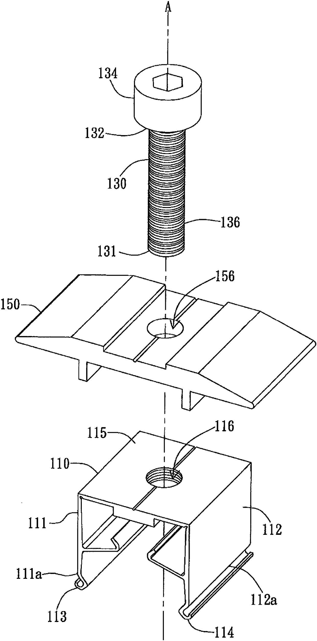 Clamp and plate component assembly system with clamp