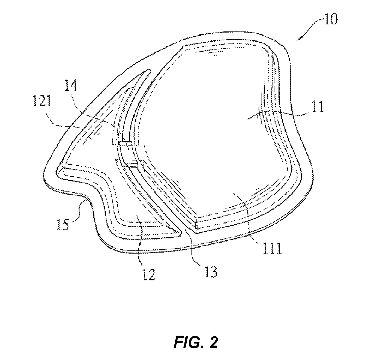 Front cushion pad