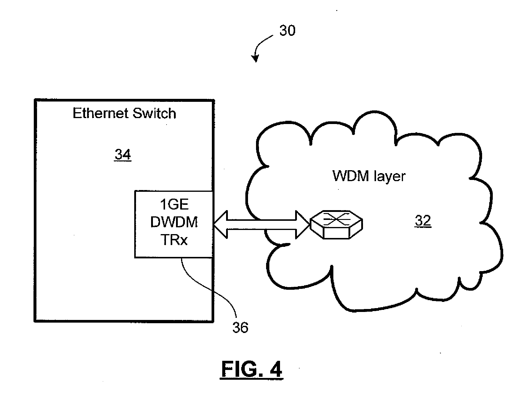 Method and system for configuring a connection-oriented packet network over a wavelength division multiplexed optical network